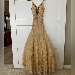 Vintage Sue Wong beaded and organza dress
